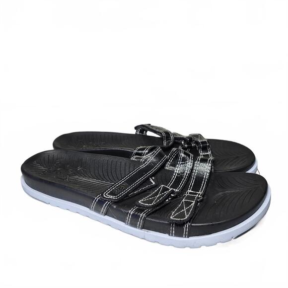 Men's Black Sandals Size 11 by KUAILU - Picture 1 of 7
